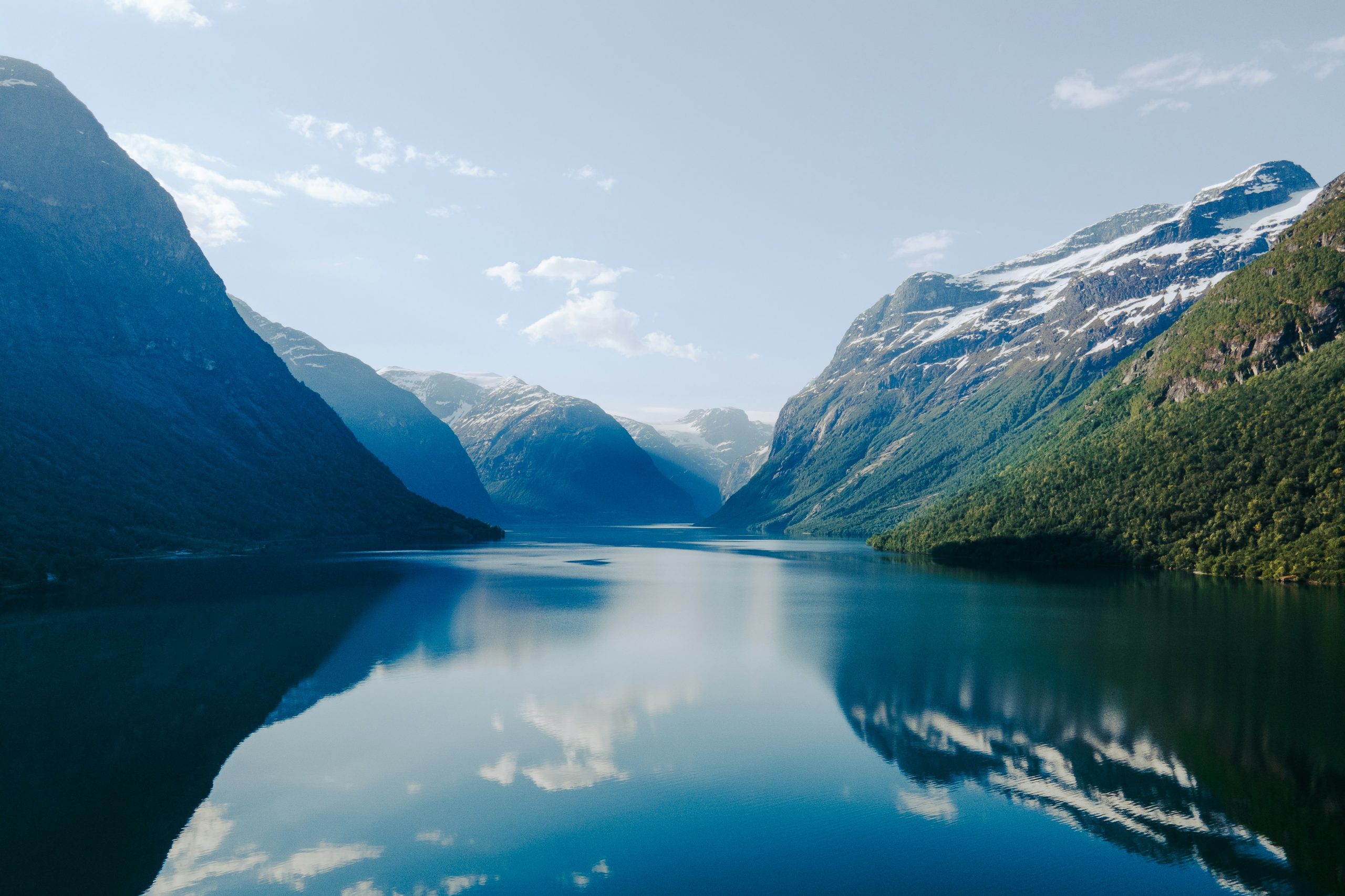 photo fjords avec lac